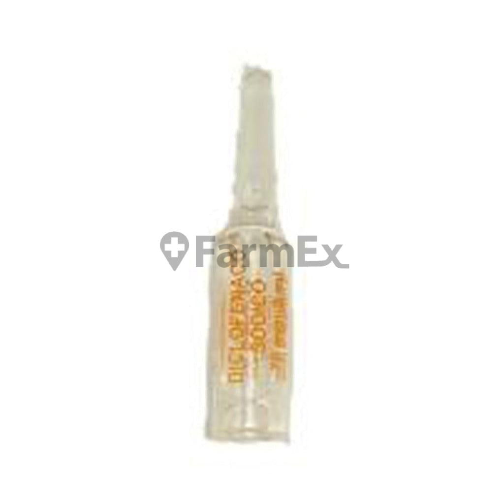 Diclofenaco sódico 75 mg / 3 ml x 1 Ampolla SANDERSON